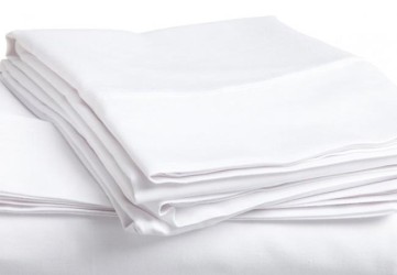 Комплект постельного белья бязевый 1.5-спальный, цвет белый